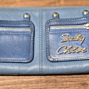 See By Chloe Sky Blue Leather Wallet